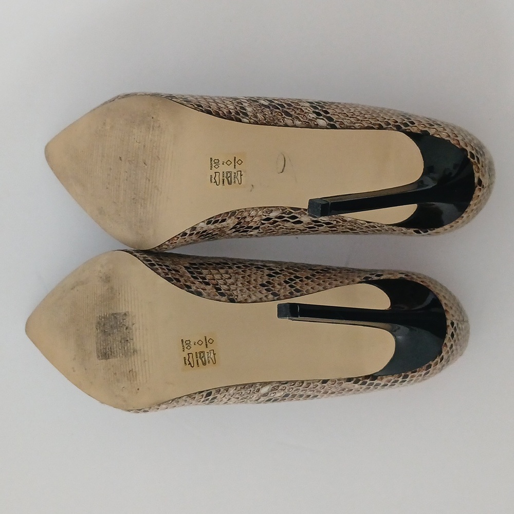 River Island Tan Snake Print Stilleto Heels Size 6 - Picture 7 of 8
